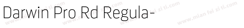 Darwin Pro Rd Regula字体转换
